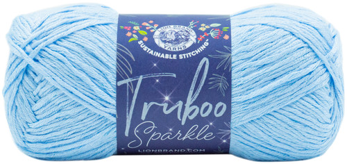 Lion Brand Truboo Sparkle Yarn-Frozen 836-302 - 023032074306