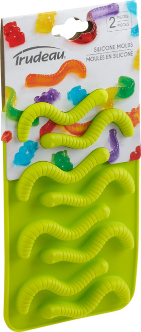 Trudeau Silicone Chocolate Mold 2/Pkg-Gummy Worms 05119226 - 063562675987