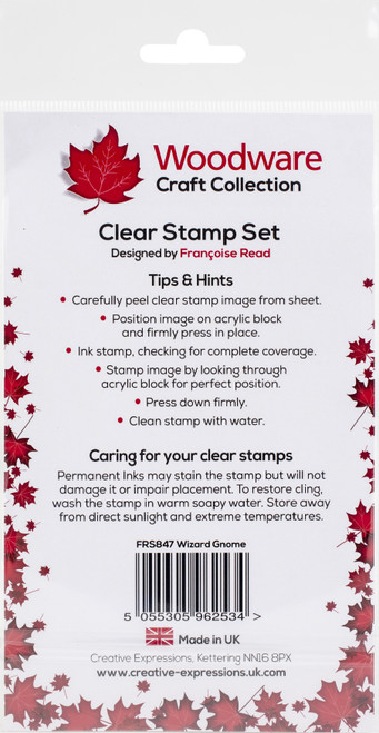 Woodware Clear Stamps 4"X6"-Wizard Gnome FRS847