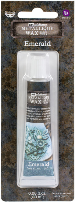 3 Pack - Finnabair Art Alchemy Metallique Wax .68 Fluid Ounce-Emerald - AAMW-68397 - 655350968397