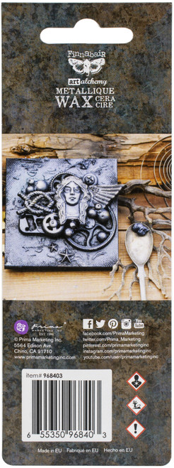 3 Pack Finnabair Art Alchemy Metallique Wax .68 Fluid Ounce-Graphite AAMW-68403