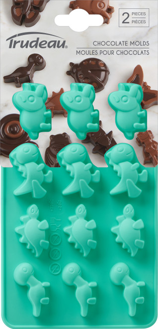 Silicone Chocolate Mold 2/Pkg-Dinosaur -09916013 - 063562640329