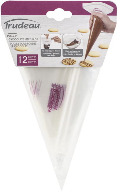 Trudeau Pro Zip Chocolate Melt Bags-12" - 05119138 - 063562679909 Trudeau Pro Zip Chocolate Melt Bags-12" - 05119138 - 063562679909