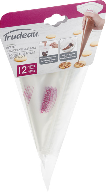 Trudeau Pro Zip Chocolate Melt Bags-12" - 05119138 Trudeau Pro Zip Chocolate Melt Bags-12" - 05119138