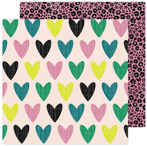 25 Pack Amy Tan Brave & Bold Double-Sided Cardstock 12"X12"-Whole Heart -ATBB12-1601 - 718813541954