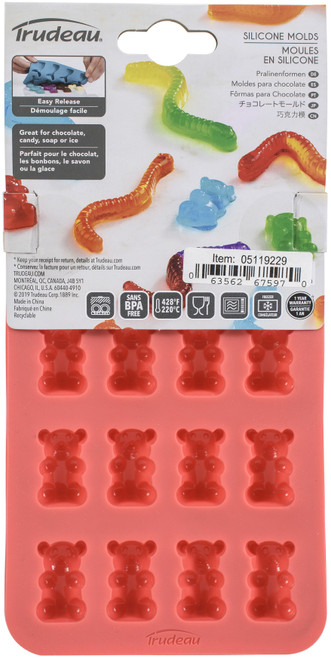 Trudeau Silicone Chocolate Mold 2/Pkg-Gummy Bears - 09119229