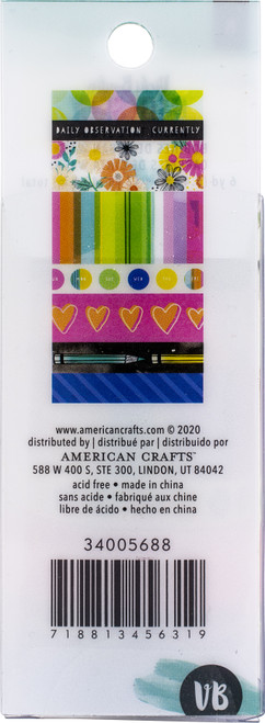 Vicki Boutin Color Study Washi Tape 8/PkgVB005688