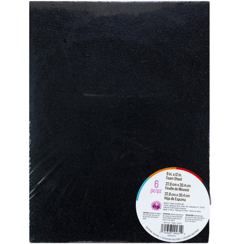 CousinDIY Glitter Sticky Back Foam Sheets 9"X12" 6/Pkg-Neutrals - 40000601 - 191648094312