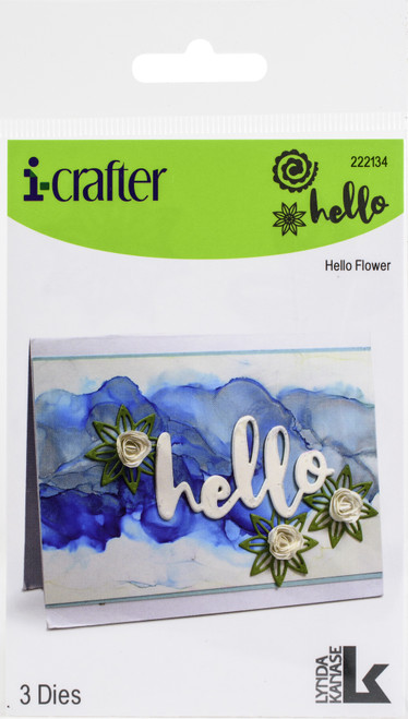 i-crafter Dies-Hello Flower I222134 - 850020048106