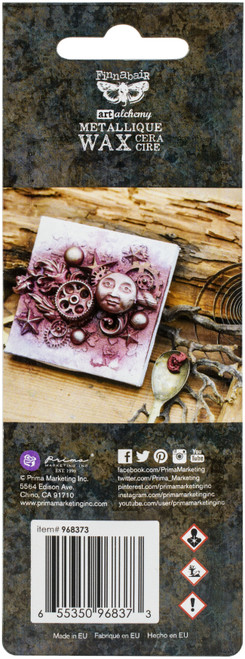 3 Pack - Finnabair Art Alchemy Metallique Wax .68 Fluid Ounce-Burgundy - AAMW-68373