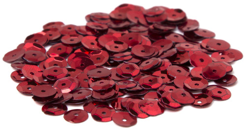 12 Pack CousinDIY Cupped Sequins -Red, 8mm 200/Pkg A50026LM-869