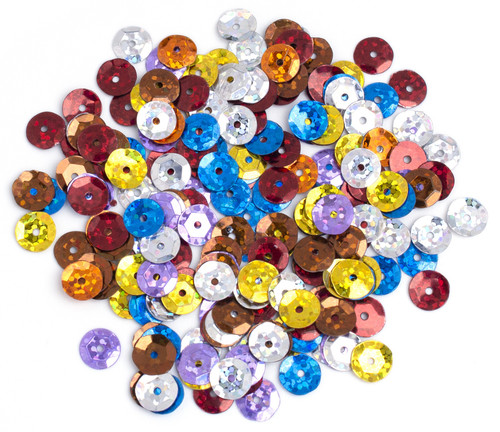 12 Pack - CousinDIY Cupped Sequins-Multi, 8mm 200/Pkg - 5A002F5Y-872 12 Pack - CousinDIY Cupped Sequins-Multi, 8mm 200/Pkg - 5A002F5Y-872