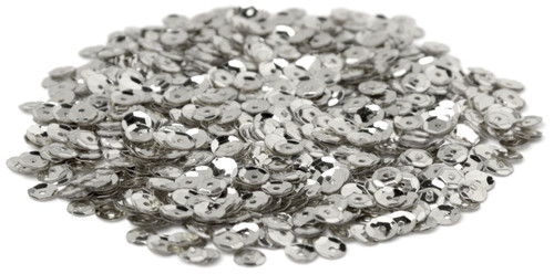 12 Pack CousinDIY Cupped Sequins -Silver, 5mm 800/Pkg A50026LM-867