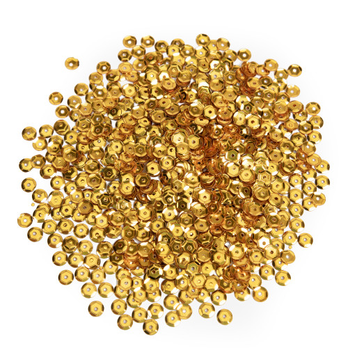 12 Pack - CousinDIY Cupped Sequins-Gold, 5mm 800/Pkg - 5A002F62-870