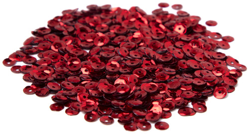 12 Pack CousinDIY Cupped Sequins -Red, 5mm 800/Pkg A50026LM-866