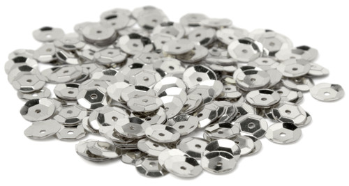 12 Pack CousinDIY Cupped Sequins -Silver, 8mm 200/Pkg SQU40000-876