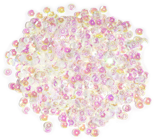 12 Pack CousinDIY Cupped Sequins -Crystal Iridescent, 5mm 800/Pkg SQU40000-864 - 191648096583