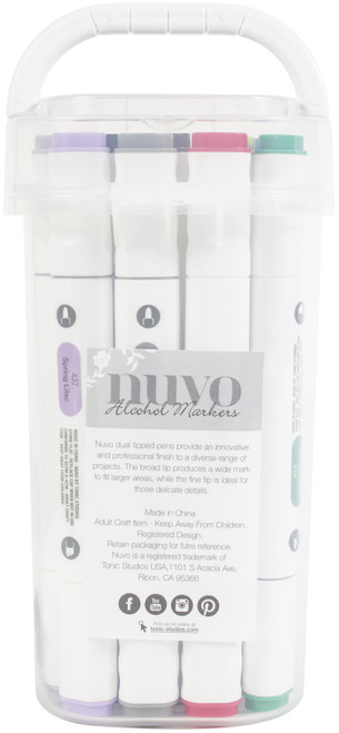 Nuvo Alcohol Markers 12/Pkg-Principle Collection NUVOAM-344