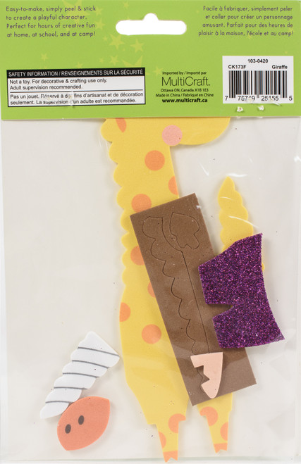 Krafty Kids DIY Foam-Fun Kit-Giraffe CK173-F