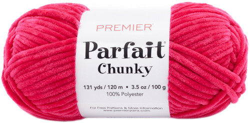 3 Pack Premier Parfait Chunky Yarn-Bright Pink 1150-13 - 847652096810