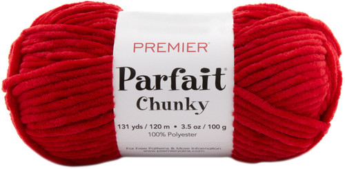 3 Pack Premier Parfait Chunky Yarn-Cardinal 1150-51 - 847652097190