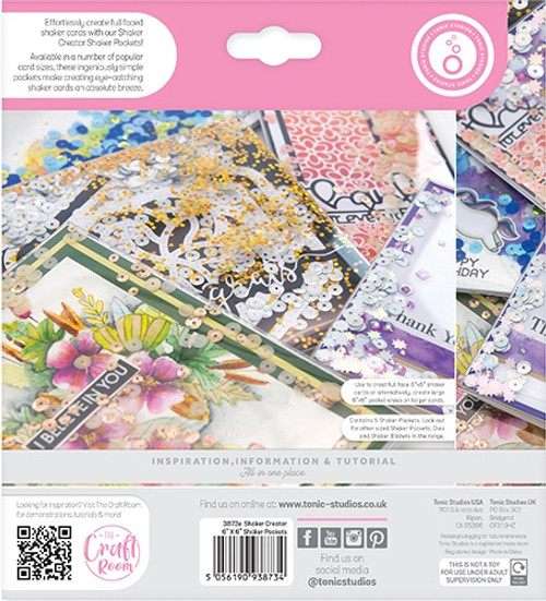Tonic Studios Shaker Creator Shaker Pockets 5/Pkg-6"X6" - 3873E Tonic Studios Shaker Creator Shaker Pockets 5/Pkg-6"X6" - 3873E