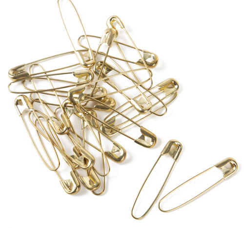 CousinDIY Coiless Safety Pins 25/Pkg-Gold 40000861