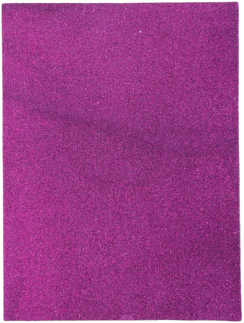 CousinDIY Glitter Foam Sheet 9"X12" 2mm-Purple - 5A002F6F-599