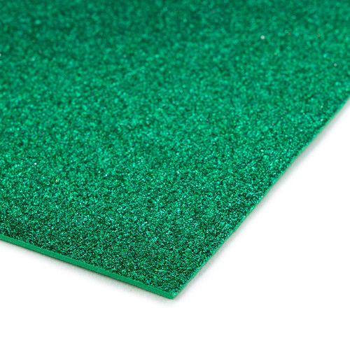 CousinDIY Glitter Foam Sheet 9"X12" 2mm-Green - A50026MD-588