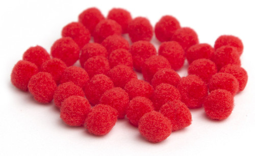 CousinDIY Pom-Poms 5mm 40/Pkg-Red - 5A002F76-00796
