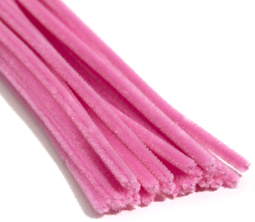 CousinDIY Chenille Stems 6mmx12" 25/Pkg-Pink - 5A002F82-00475 CousinDIY Chenille Stems 6mmx12" 25/Pkg-Pink - 5A002F82-00475