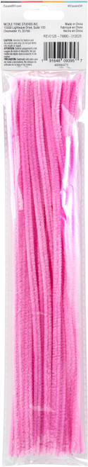 CousinDIY Chenille Stems 6mmx12" 25/Pkg-Pink - 5A002F82-00475 CousinDIY Chenille Stems 6mmx12" 25/Pkg-Pink - 5A002F82-00475