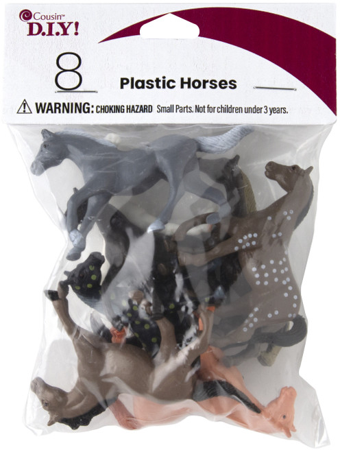 CousinDIY Plastic Horses 8/Pkg40000431 - 191648093698