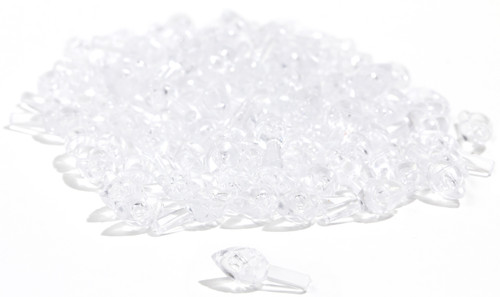 CousinDIY Ceramic Christmas Tree Bulbs .625" 100/Pkg-Clear - 40000460