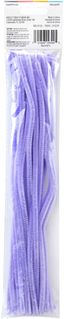 CousinDIY Chenille Stems 6mmx12" 25/Pkg-Lavender - 5A002F60-00479 CousinDIY Chenille Stems 6mmx12" 25/Pkg-Lavender - 5A002F60-00479