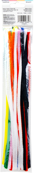 CousinDIY Chenille Stems 6mmx12" 25/Pkg-Multi-Colored - CHNSTM6M-00469 CousinDIY Chenille Stems 6mmx12" 25/Pkg-Multi-Colored - CHNSTM6M-00469