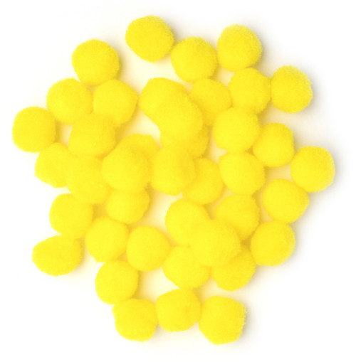 CousinDIY Pom-Poms 1" 20/Pkg-Yellow A50026MC-00789