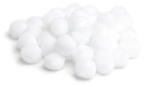 CousinDIY Pom-Poms 1" 20/Pkg-White POM1IN-00784