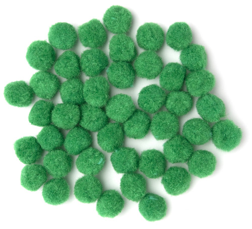 CousinDIY Pom-Poms .75" 45/Pkg-Kelly Green - A50026MF-00809