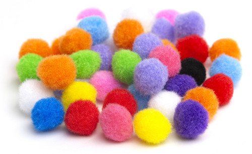 CousinDIY Pom-Poms .75" 45/Pkg-Multi-Colored - A50026NX-00788 CousinDIY Pom-Poms .75" 45/Pkg-Multi-Colored - A50026NX-00788