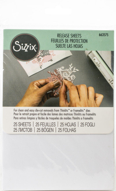 3 Pack - Sizzix Release Sheets 4"X6"-25 Sheets - 663575 - 630454255604