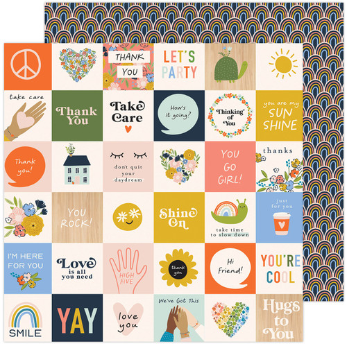 25 Pack Jen Hadfield Reaching Out Double-Sided Cardstock 12"X12"-Hello You JHREA12-5540 - 718813476140