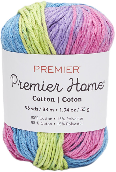 6 Pack Premier Home Cotton Multi Yarn-Rainbow Stripe 44-52 - 847652075303