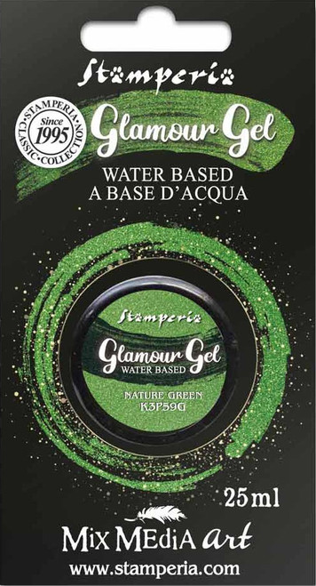 2 Pack Stamperia Glamour Gel 25ml-Nature Green K3P59G