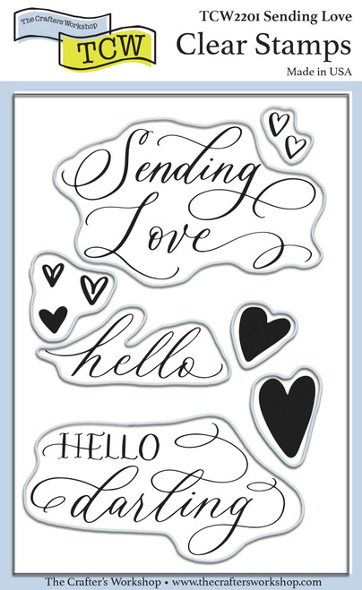 Crafter's Workshop Clear Stamps 4"X6"-Sending Love TCW2201 - 842254022014