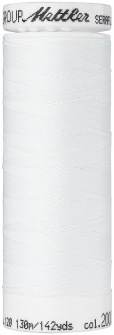 5 Pack Mettler Seraflex Elastic Thread 50wt 142yd-White 7840-2000 - 4012500543167