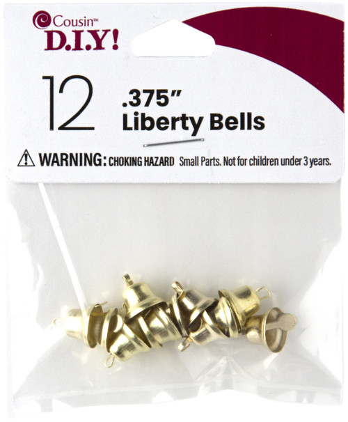 Liberty Bells .375" 12/Pkg-Gold -40000452 - 191648093803