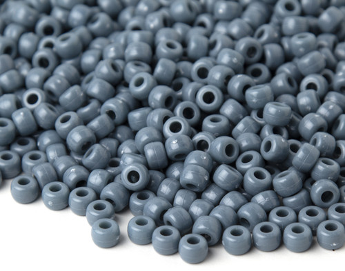 CousinDIY Pony Beads 6mmx9mm 720/Pkg-Opaque Gray - PB720-843 CousinDIY Pony Beads 6mmx9mm 720/Pkg-Opaque Gray - PB720-843