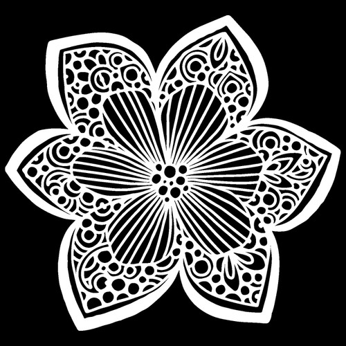Crafter's Workshop Template 12"X12"-Collarette Dahlia - TCWXX-931 - 842254019311