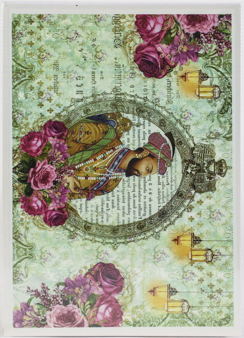 Dress My Craft Transfer Me Sheet A4-Mughal King - MCDP3258 Dress My Craft Transfer Me Sheet A4-Mughal King - MCDP3258